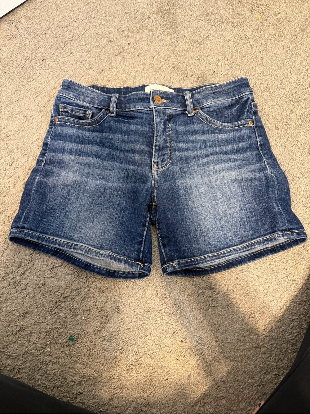 BKE Women's Denim Shorts in Blue Wash